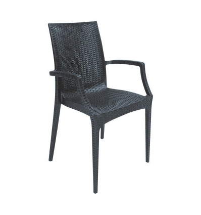 SILLA CON REPOSABRAZOS RATTAN BISTROT