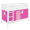 Litera infantil cortinas rosa