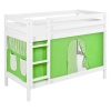 Litera infantil cortinas verde