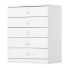 CÓMODA BLANCA 5 CAJONES MINT